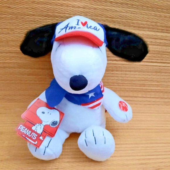 Peanuts- Snoopy- I Love America Animated Plush, DanDee- NEW w/Tags - Picture 11 of 12
